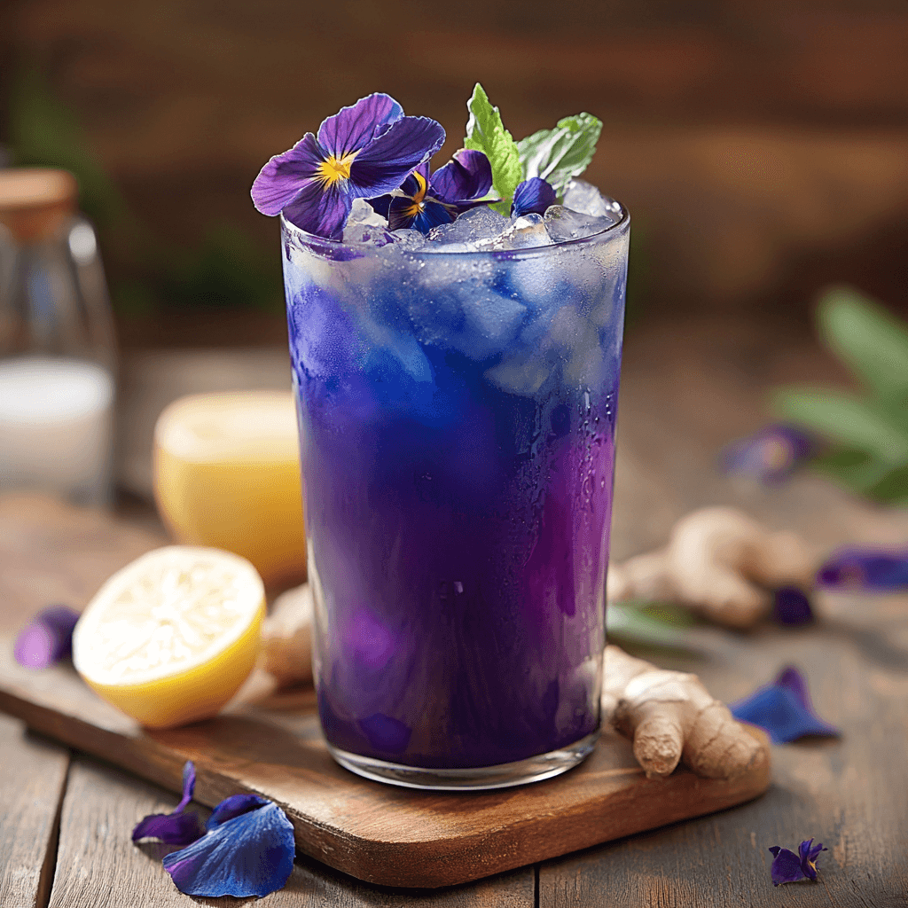 Chobani Oat Milk Brazilian Mounjaro Drink Recipe in glass with lemon