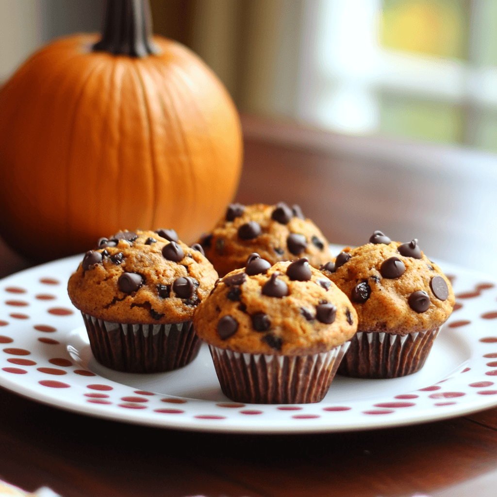 How could you resist Pumpkin Chocolate Chip Muffins today?
