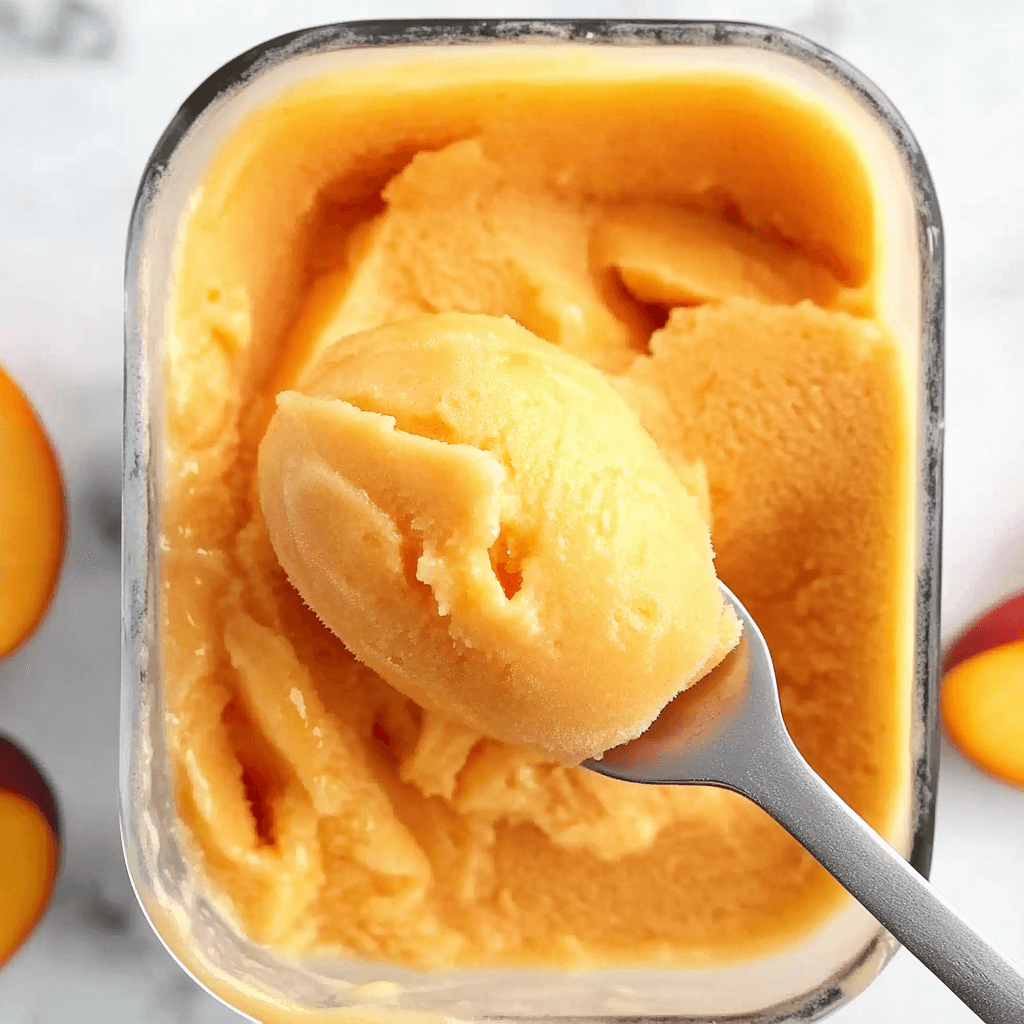 3-Ingredient Peach Sorbet: A Refreshing Summer Treat!