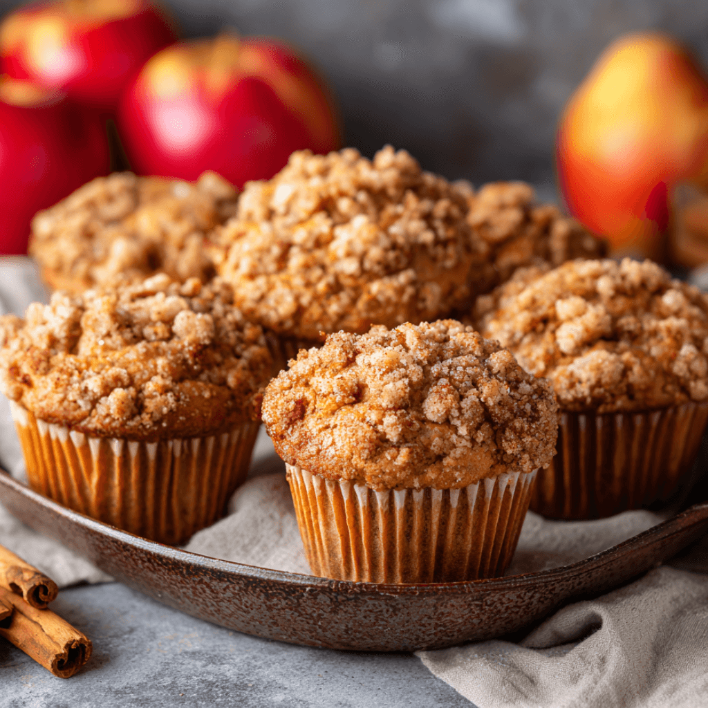 Apple Pumpkin Streusel Muffins Small Batch for Fall Bliss!