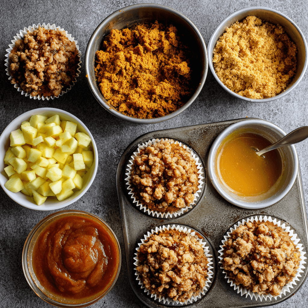 Apple Pumpkin Streusel Muffins Small Batch for Fall Bliss!