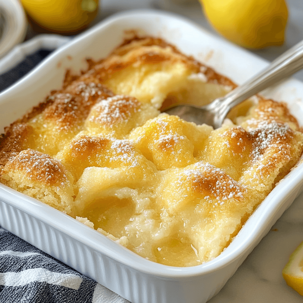 BEST RECIPE for Magic Lemon Cobbler that Will Delight You