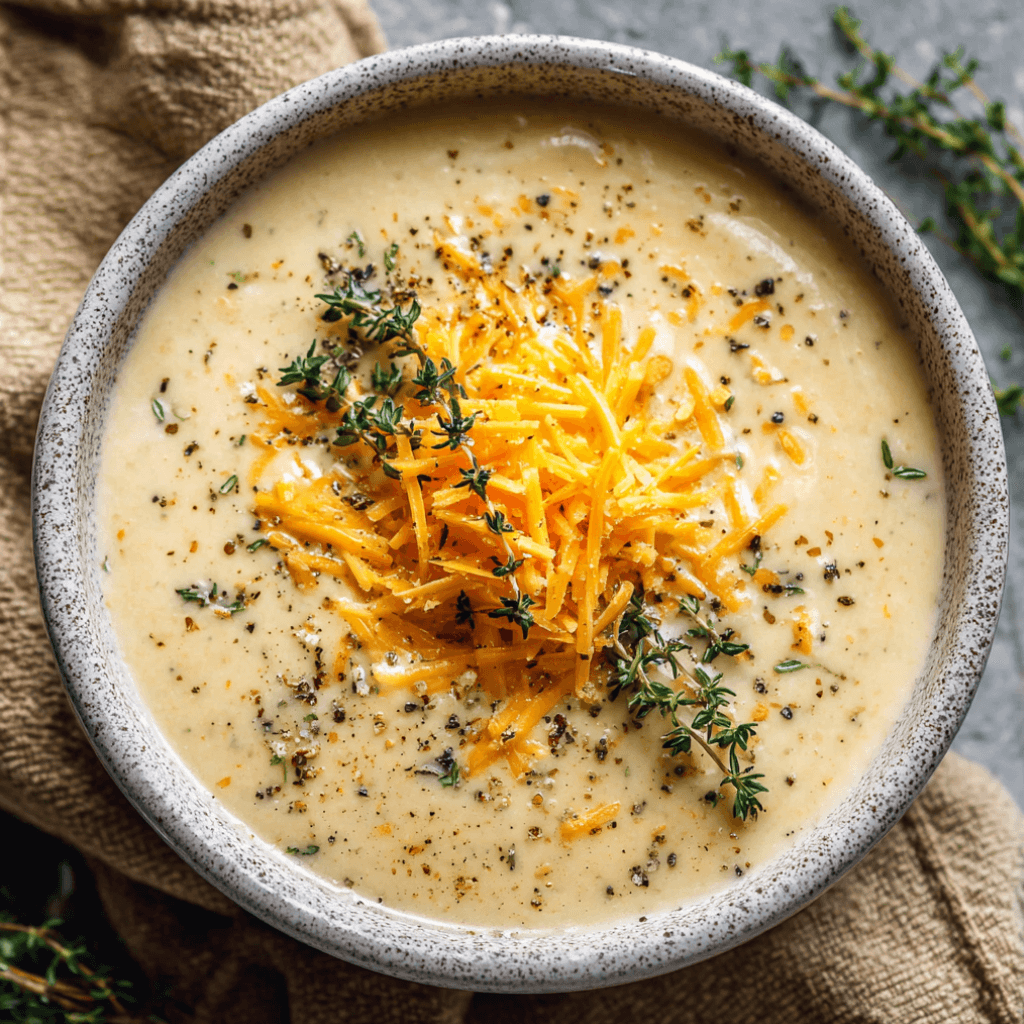 Cheddar Garlic Herb Potato Soup: Cozy & Creamy Delight!