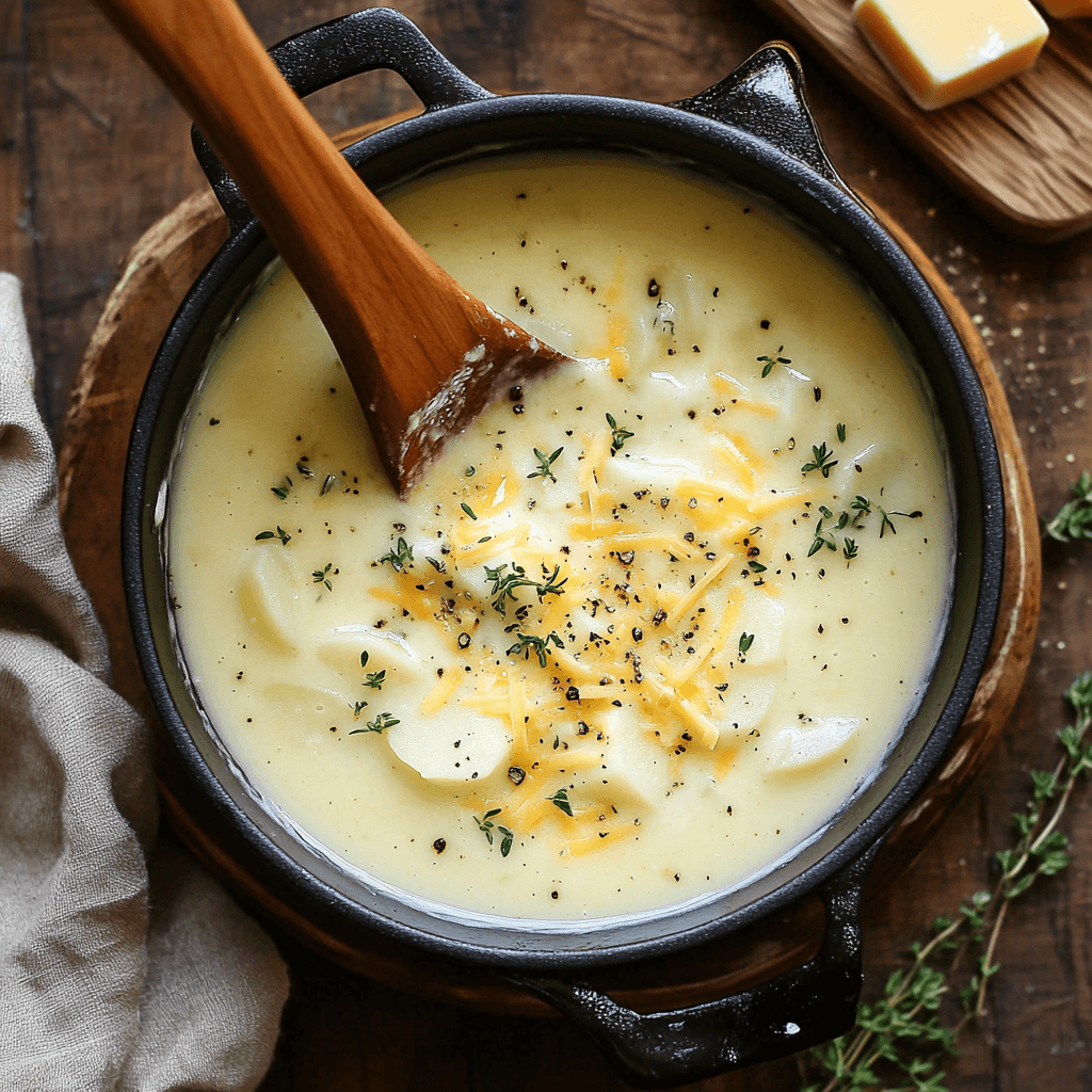 Cheddar Garlic Herb Potato Soup: Discover a Creamy Delight!