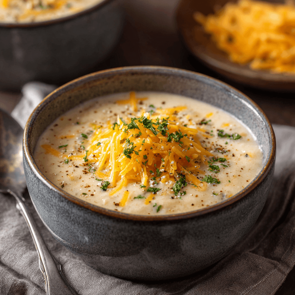 Cheddar Garlic Herb Potato Soup: Your Cozy Comfort Food Delight!