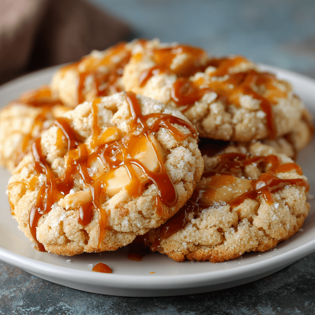 Copycat Crumbl Salted Caramel Cheesecake Cookies Revealed!