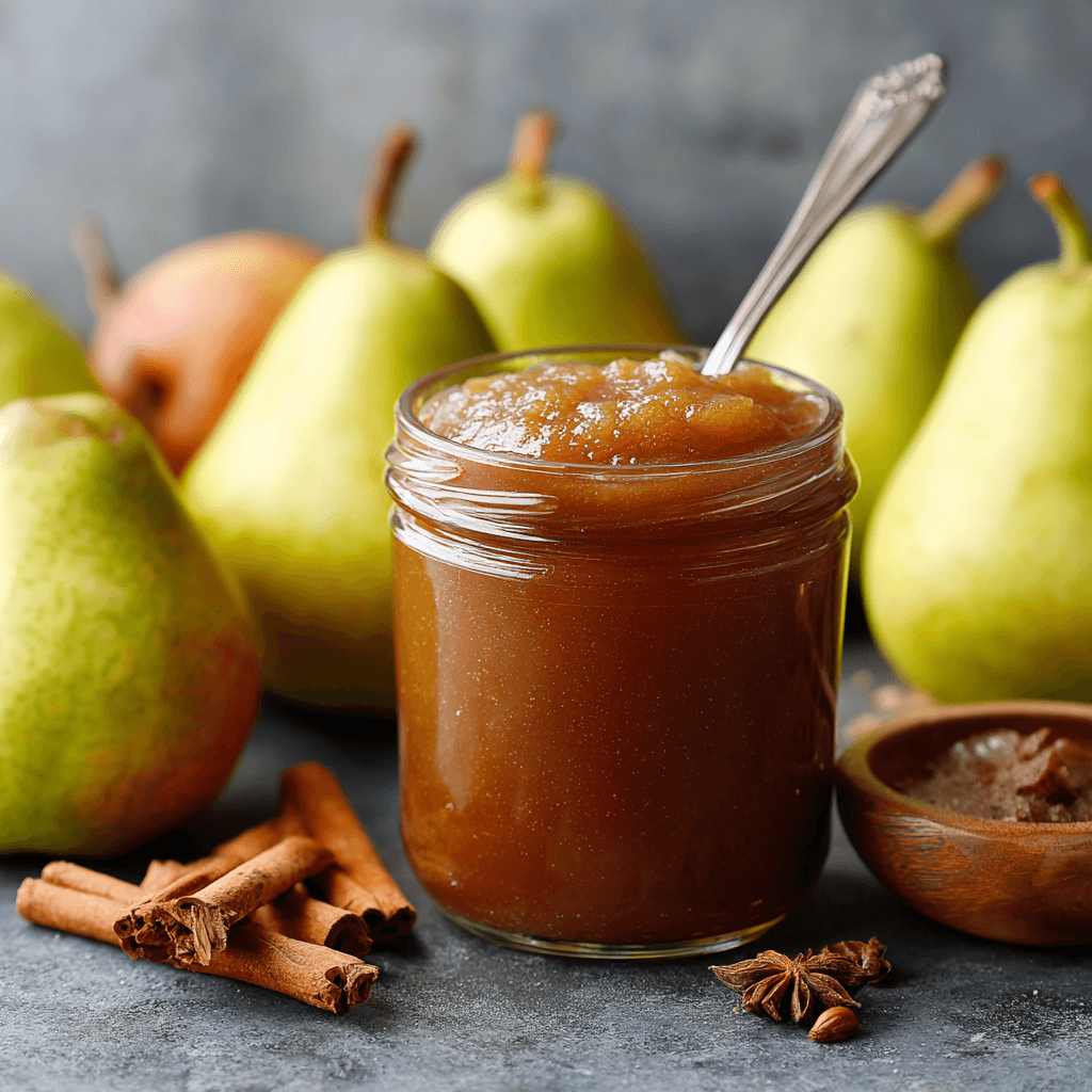 Crockpot Pear Butter (for canning) made easy today!