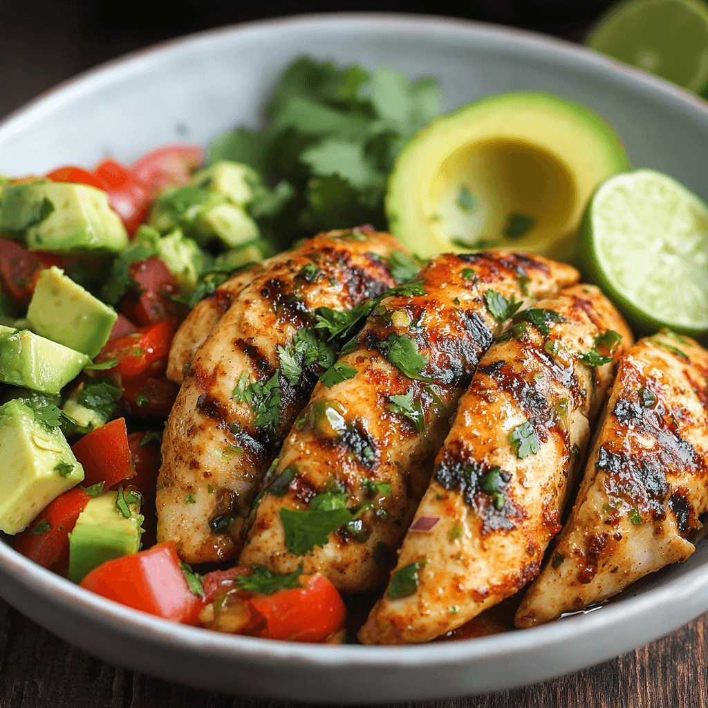 Fiesta Lime Chicken with Avocado: A Flavorful Delight!