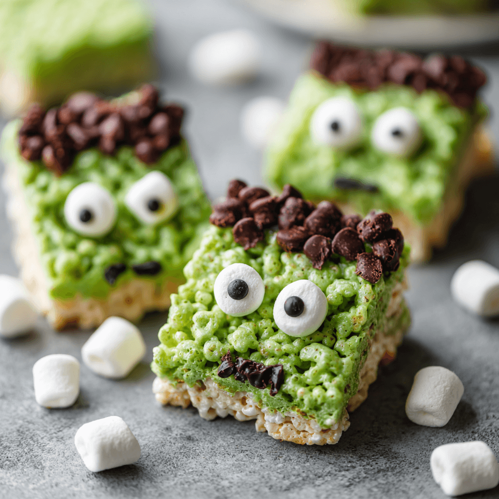 Frankenstein Rice Krispie Treats That Will Delight You!