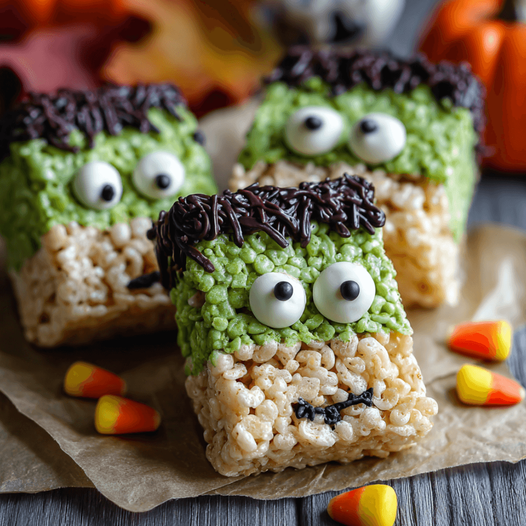 Frankenstein Rice Krispie Treats That Will Delight You!