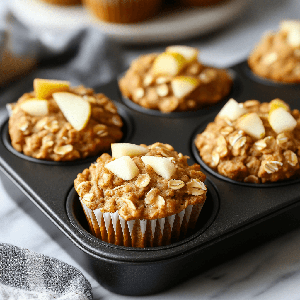 Healthy Pear Oatmeal Muffins: Fall Breakfast You'll Crave!