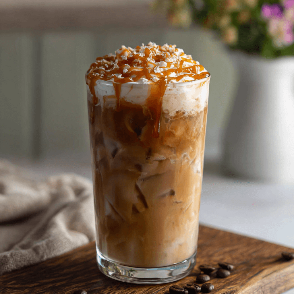 Homemade Iced Salted Caramel Coffee (Starbucks Copycat) Awaits!