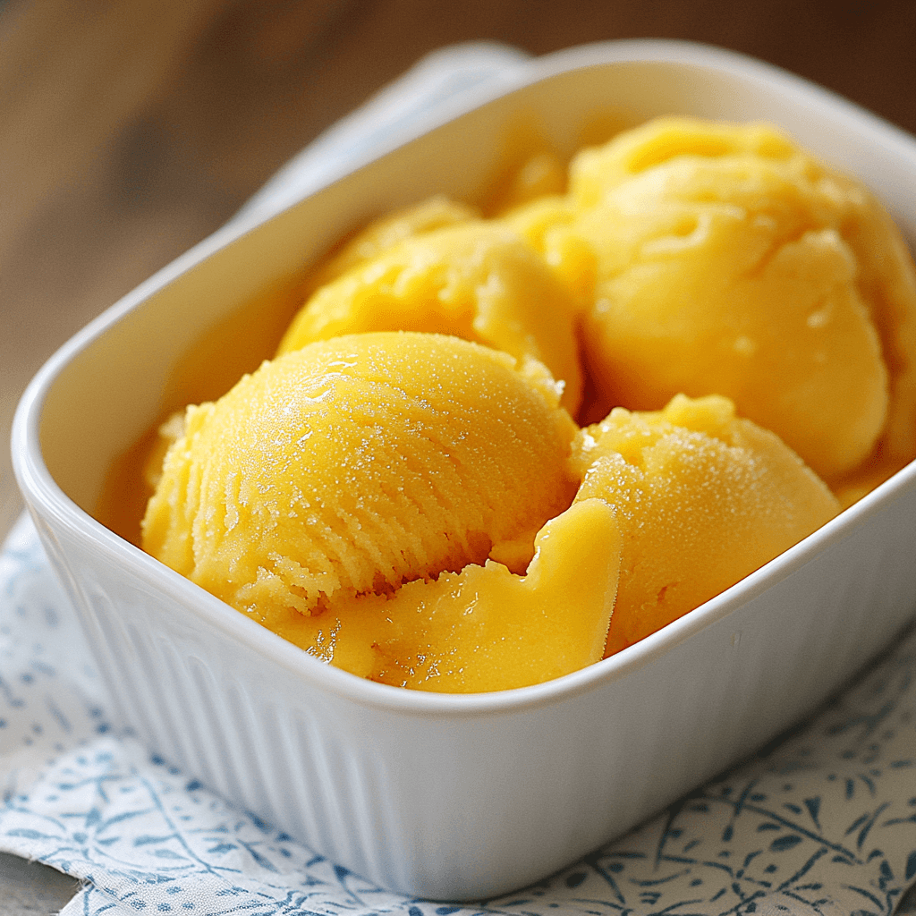 Homemade Mango Sorbet: A Refreshing Summer Delight!