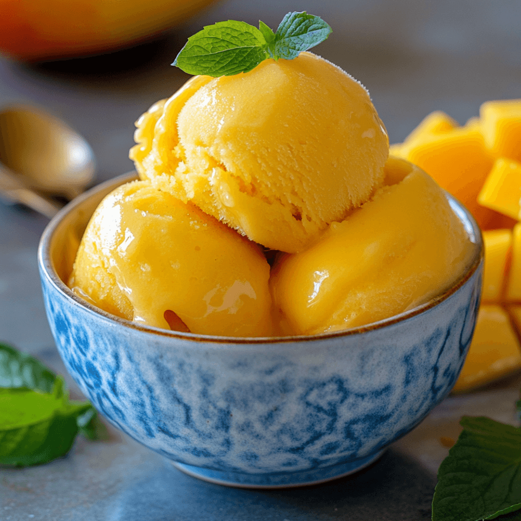 Homemade Mango Sorbet: A Refreshing Summer Delight!