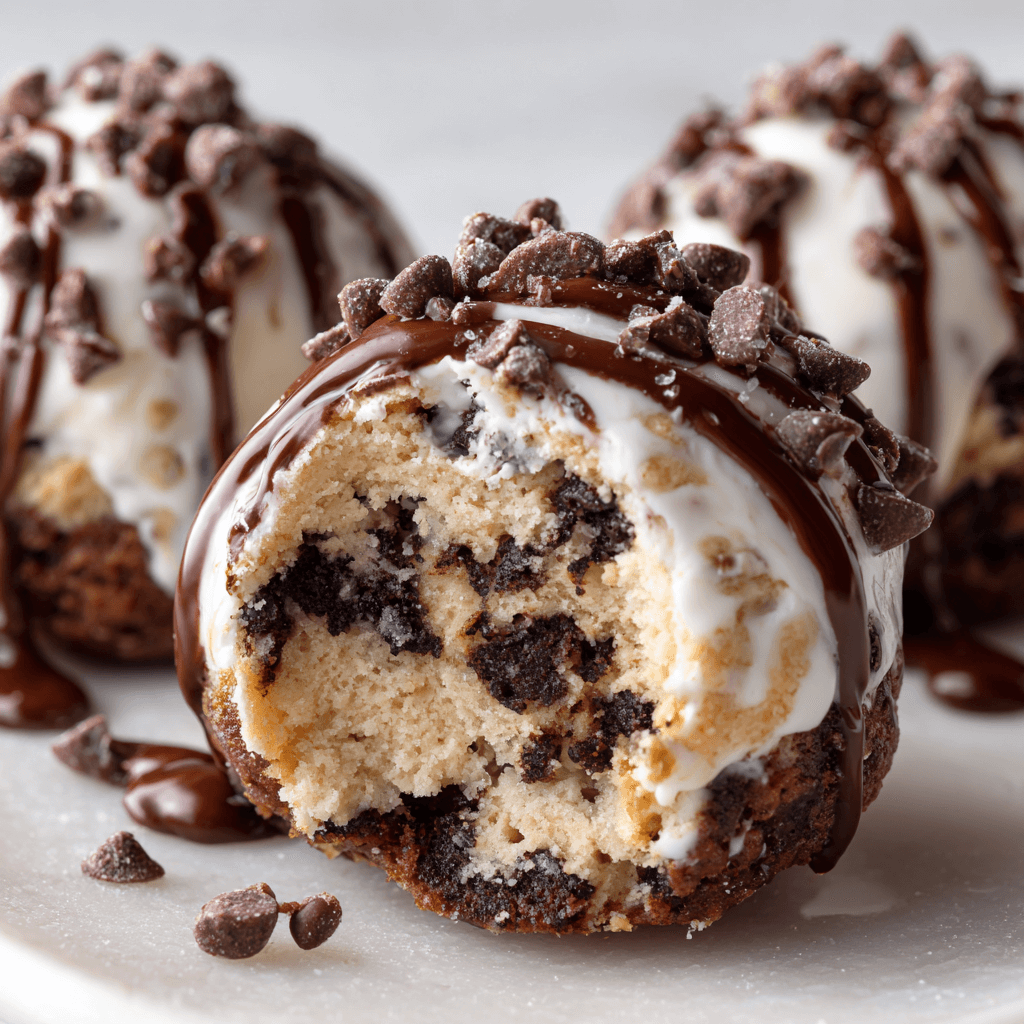 Indulgent Chocolate Chip Cookie Dough Brownie Bombs Await!