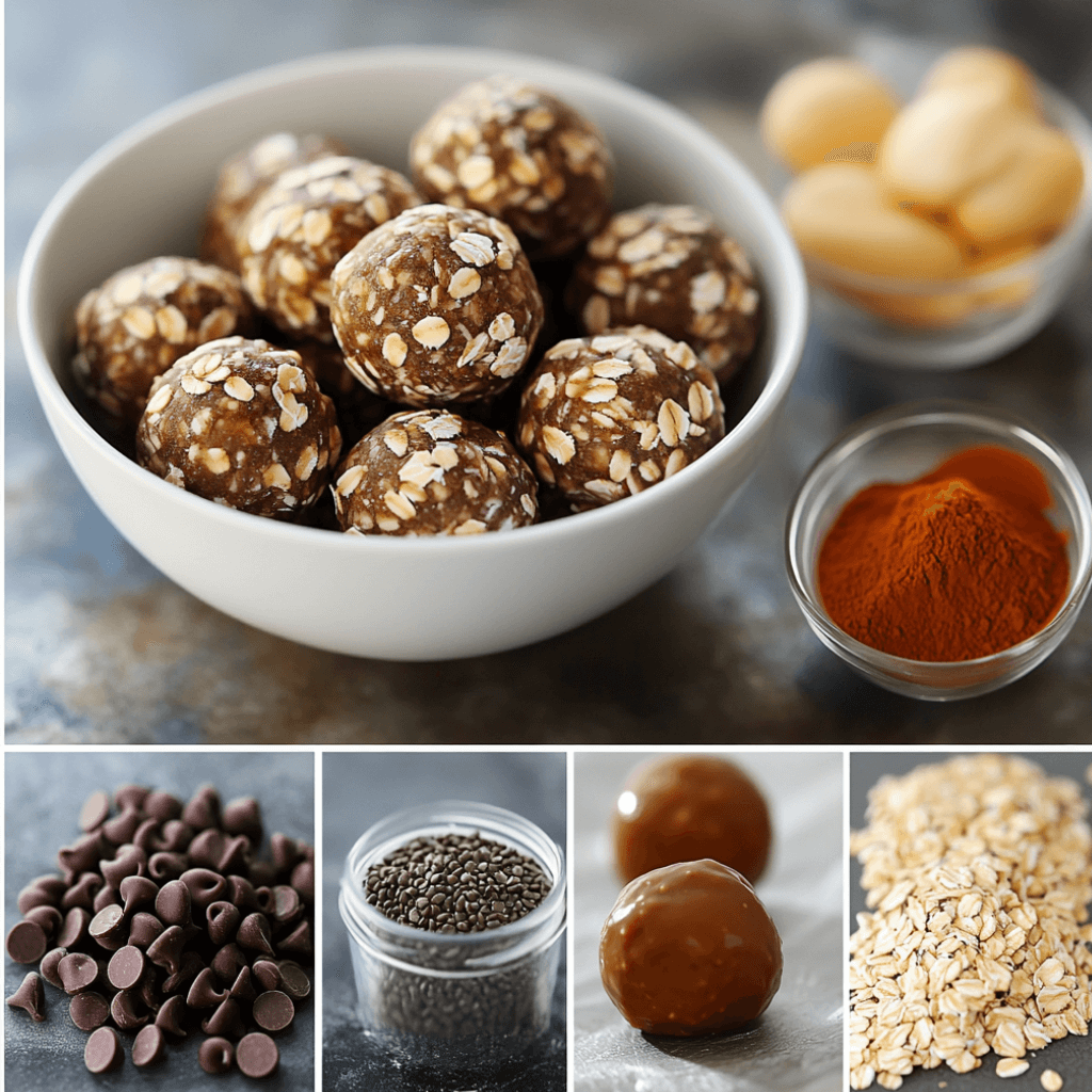 No-Bake Protein Energy Balls Poster: Fuel Your Day!