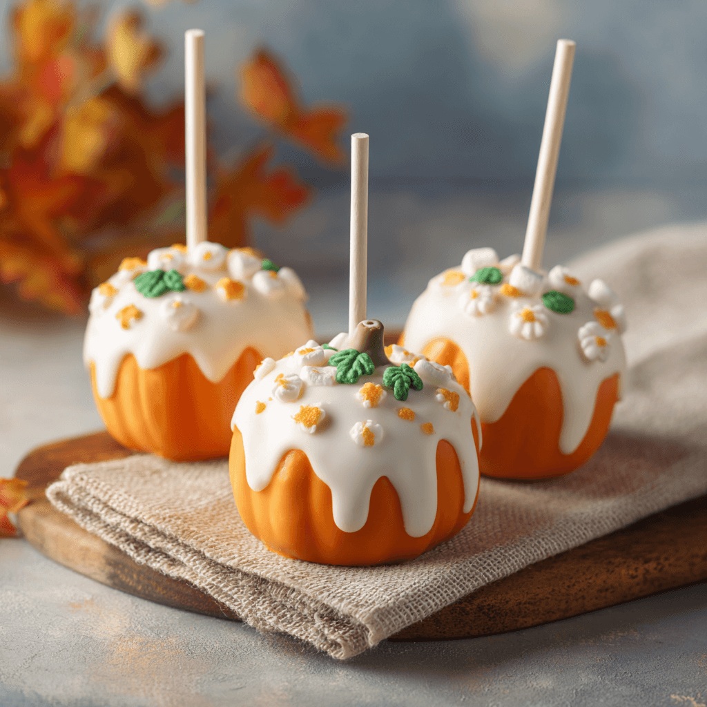 Pumpkin Marshmallow Lollipops (Set of 12) Delight Everyone!