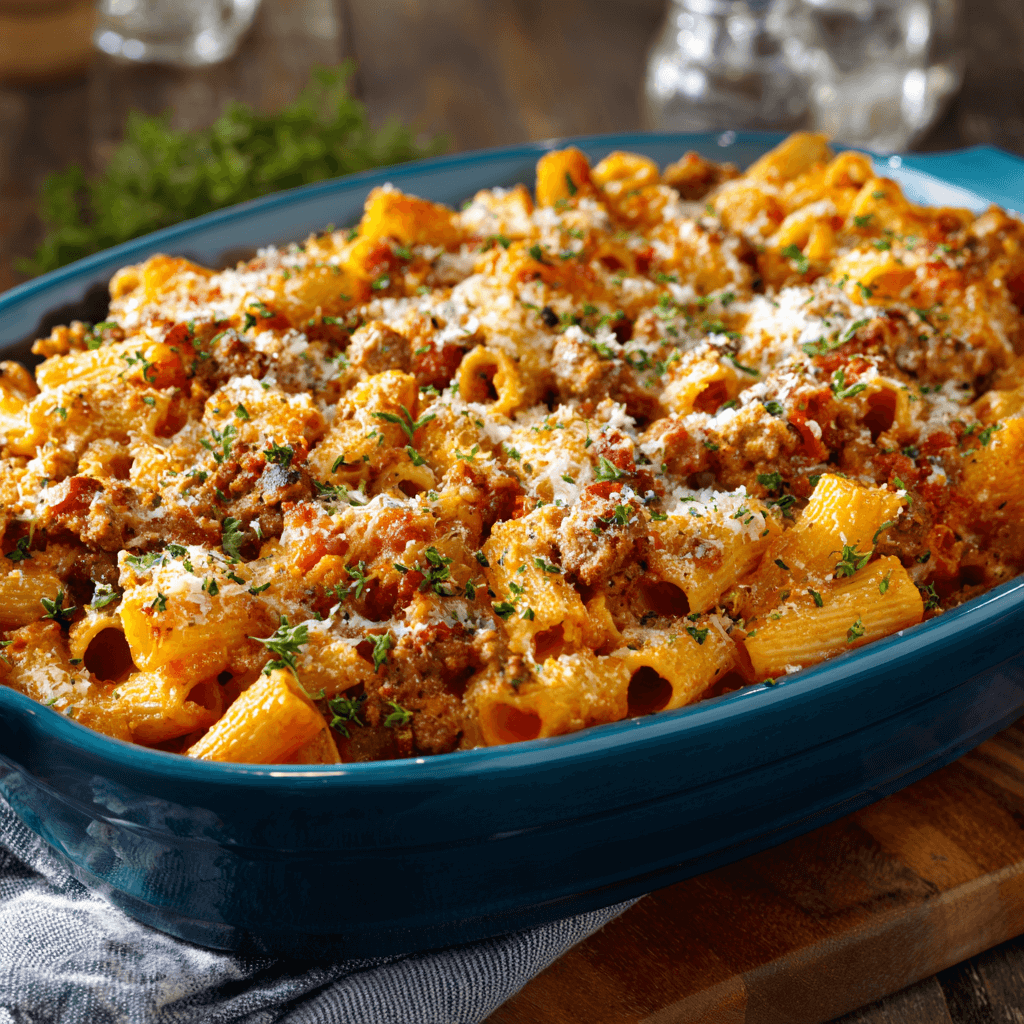 Pumpkin and Sausage Pasta Bake: A Cozy Dinner Delight!