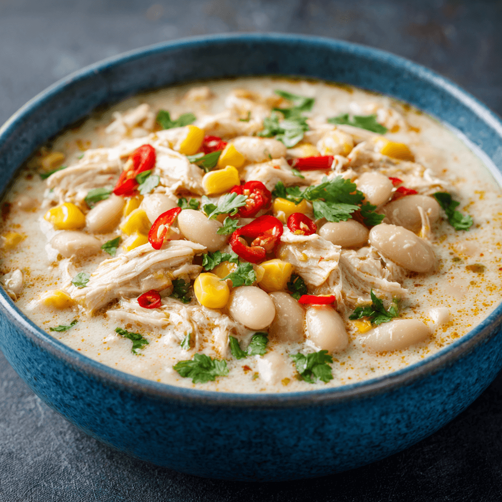 Slow Cooker Creamy White Chicken Chili Recipe You’ll Love!