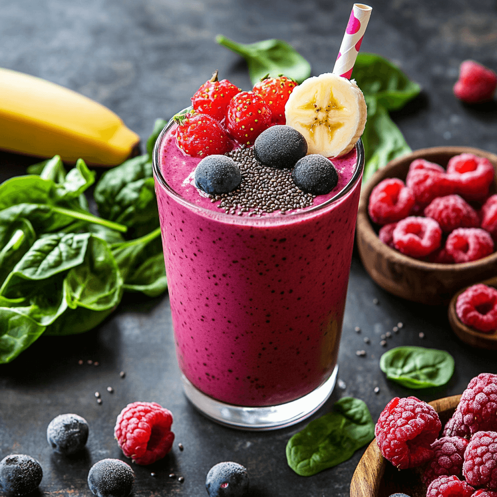 Smoothie Recipes Poster: Fresh Ideas to Energize Your Day!