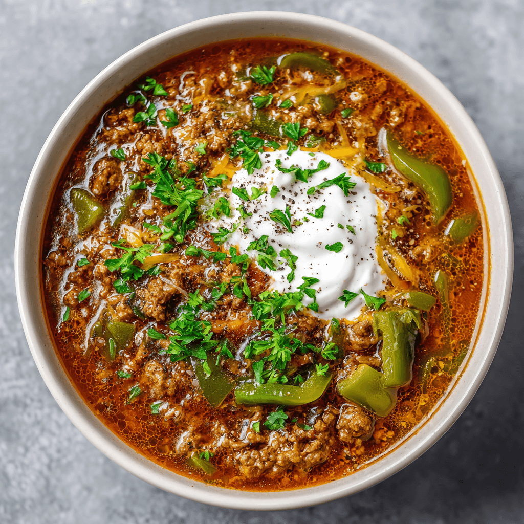 Stuffed Green Pepper Soup (Small Batch) Recipe You'll Love