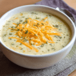 Cheddar Garlic Herb Potato Soup: A Creamy Delight Await!