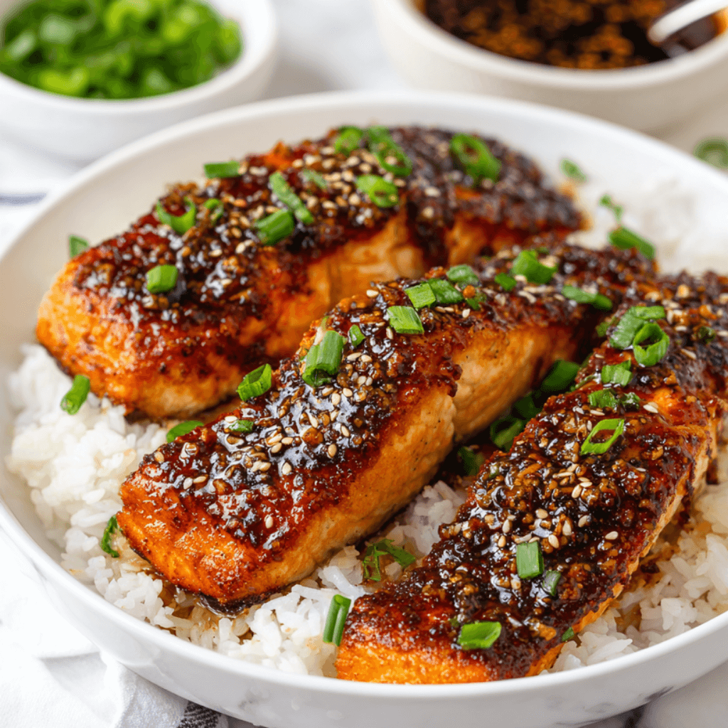 Crispy Honey Garlic Glazed Salmon Recipe You'll Love!