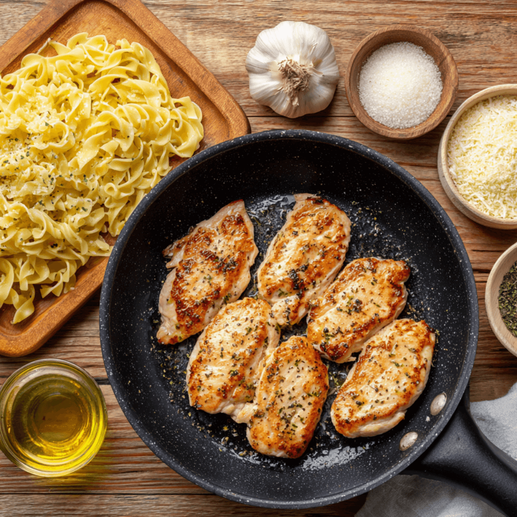 Easy Parmesan Chicken Pasta: A Delicious One-Pan Meal!