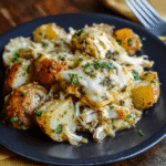 Garlic Parmesan Crockpot Chicken and Potatoes Made Easy!