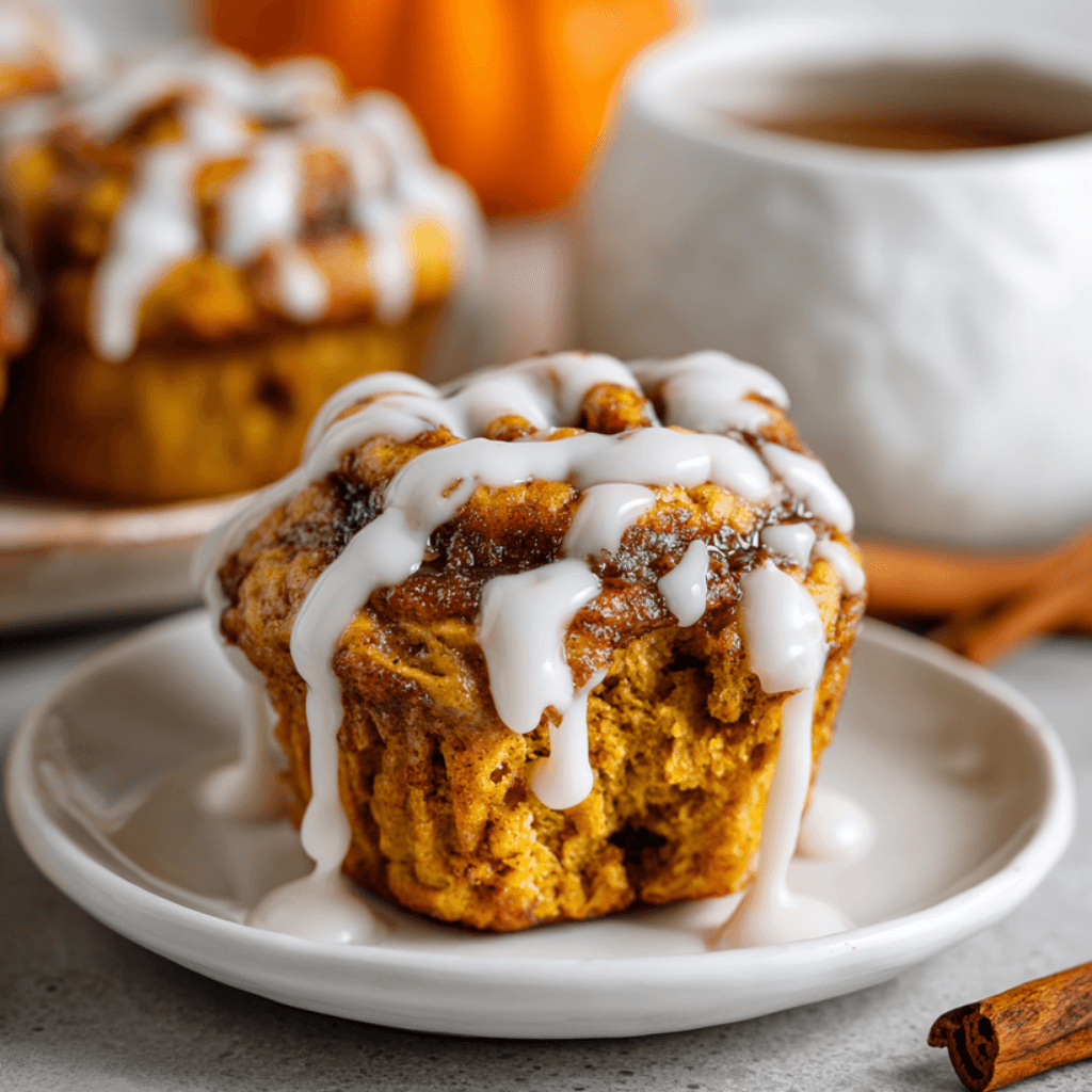 The Best Pumpkin Cinnamon Roll Muffins Ever You Must Try!