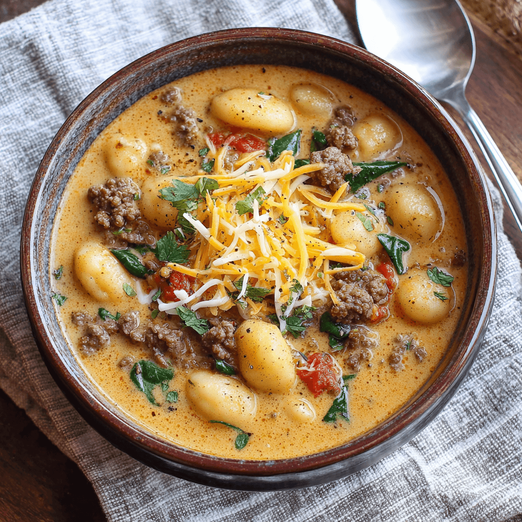 Beef Cheddar Gnocchi Soup: A Cozy Recipe You’ll Love!