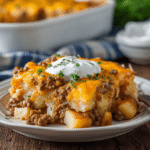 Cheesy Ground Beef & Potato Casserole: A Comforting Delight!