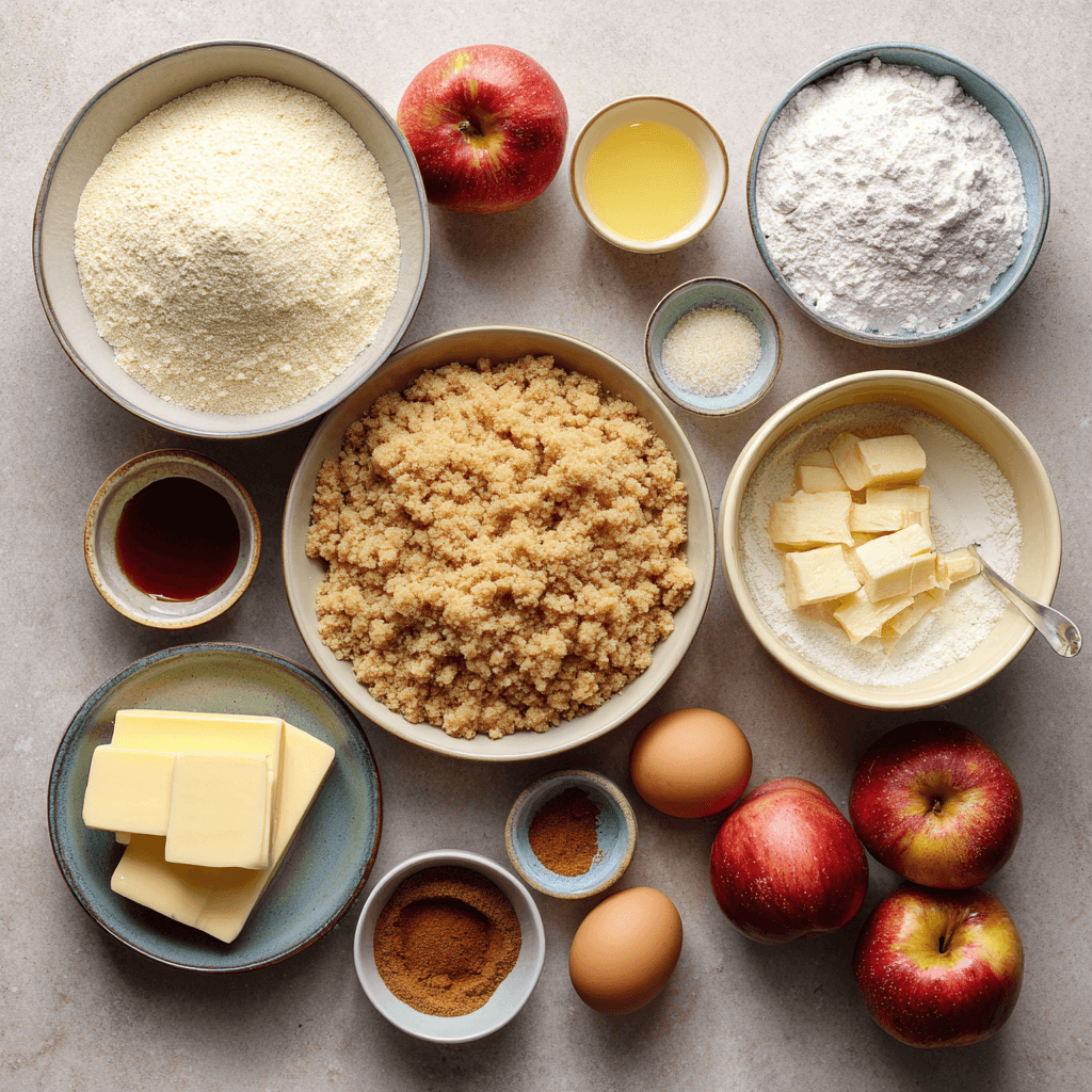 Apple Crumb Cake – Topped with Cinnamon Apple Drizzle Recipe!