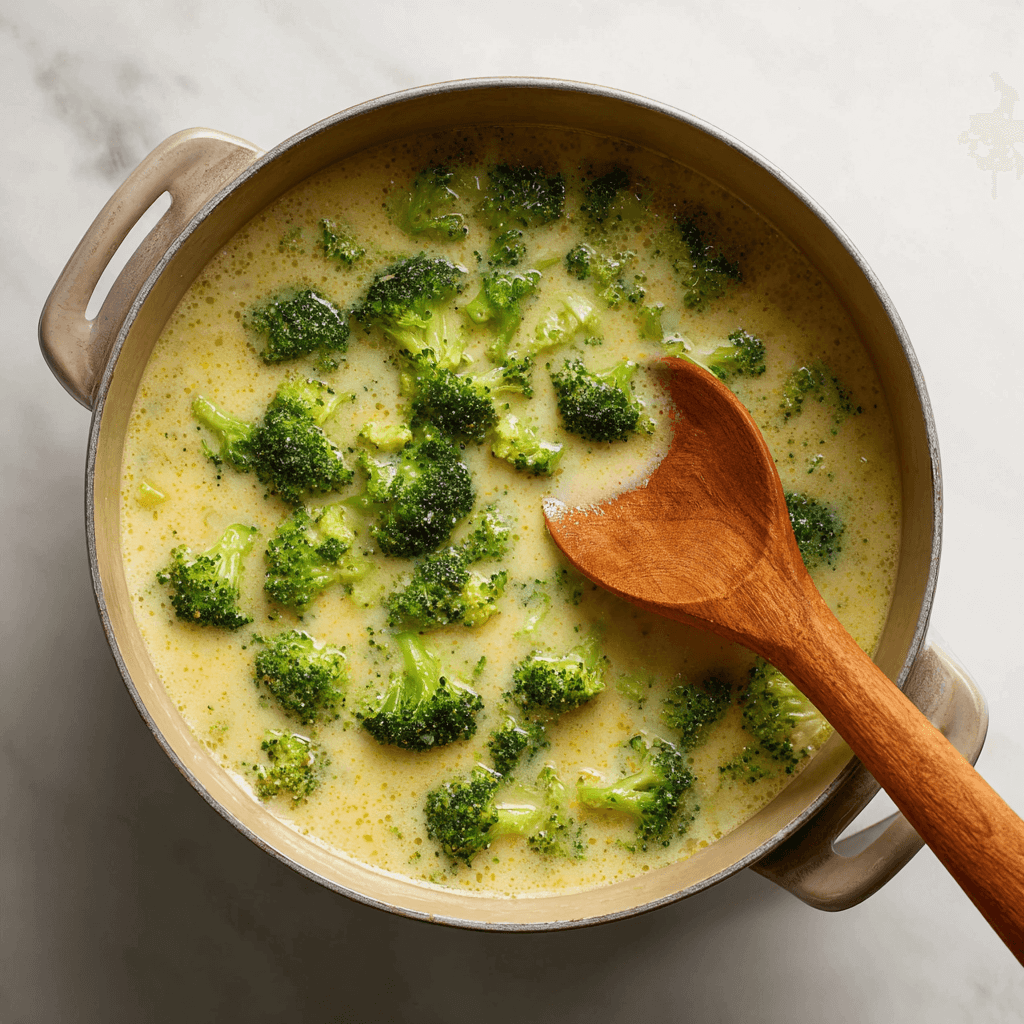 High protein broccoli cheddar soup that delights your taste buds!