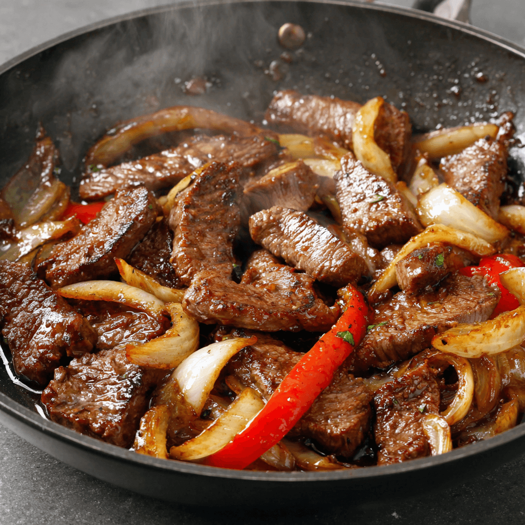 Sizzling Chinese Pepper Steak with Onions: A Flavor Explosion!