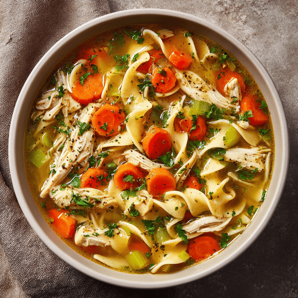 Homestyle Chicken Noodle Soup: A Comfort Food Classic!