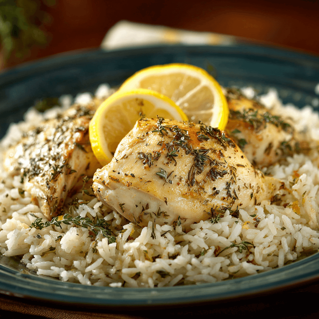 Slow Cooker Lemon Herb Chicken and Rice: Deliciously Easy!
