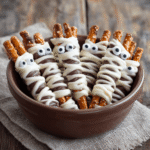 Chocolate Pretzels: Discover Spooky Mummy Halloween Desserts!