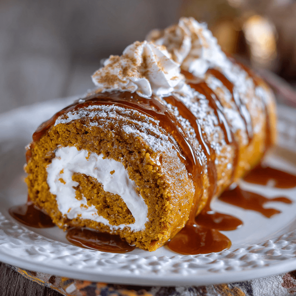 Creamy Pumpkin Spice Roll Cake: Your Fall Dessert Delight!