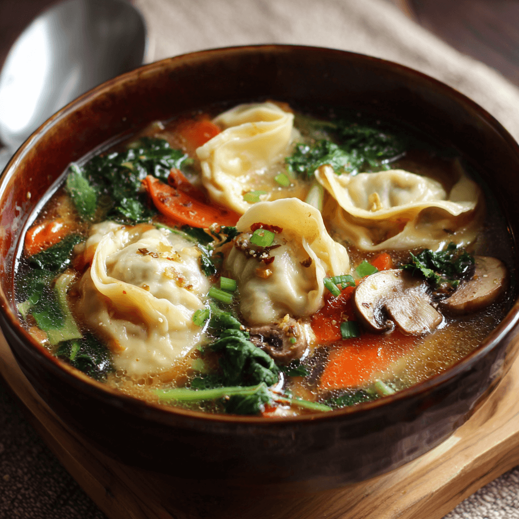 Gyoza Soup (Japanese Dumpling Soup) is a must-try!