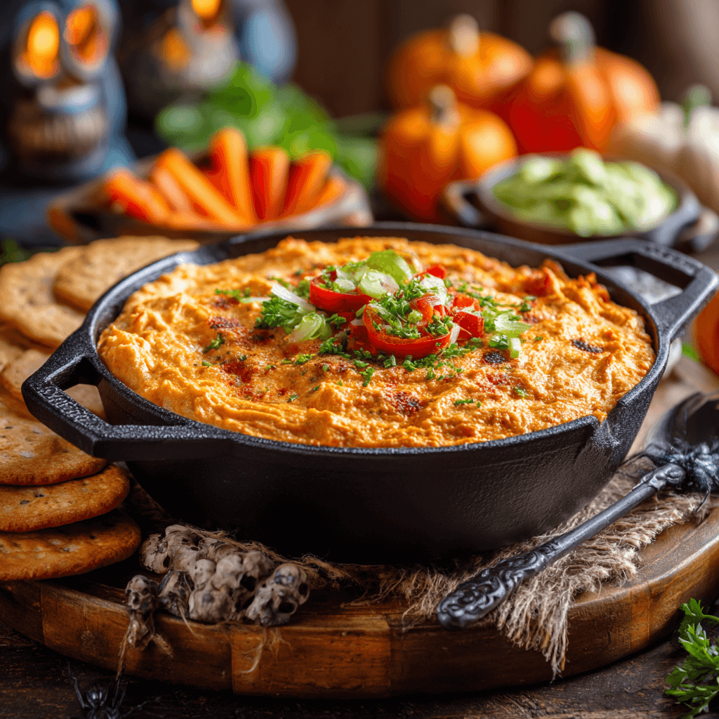 Spooky Halloween Buffalo Dip That Will Bewitch Your Guests!
