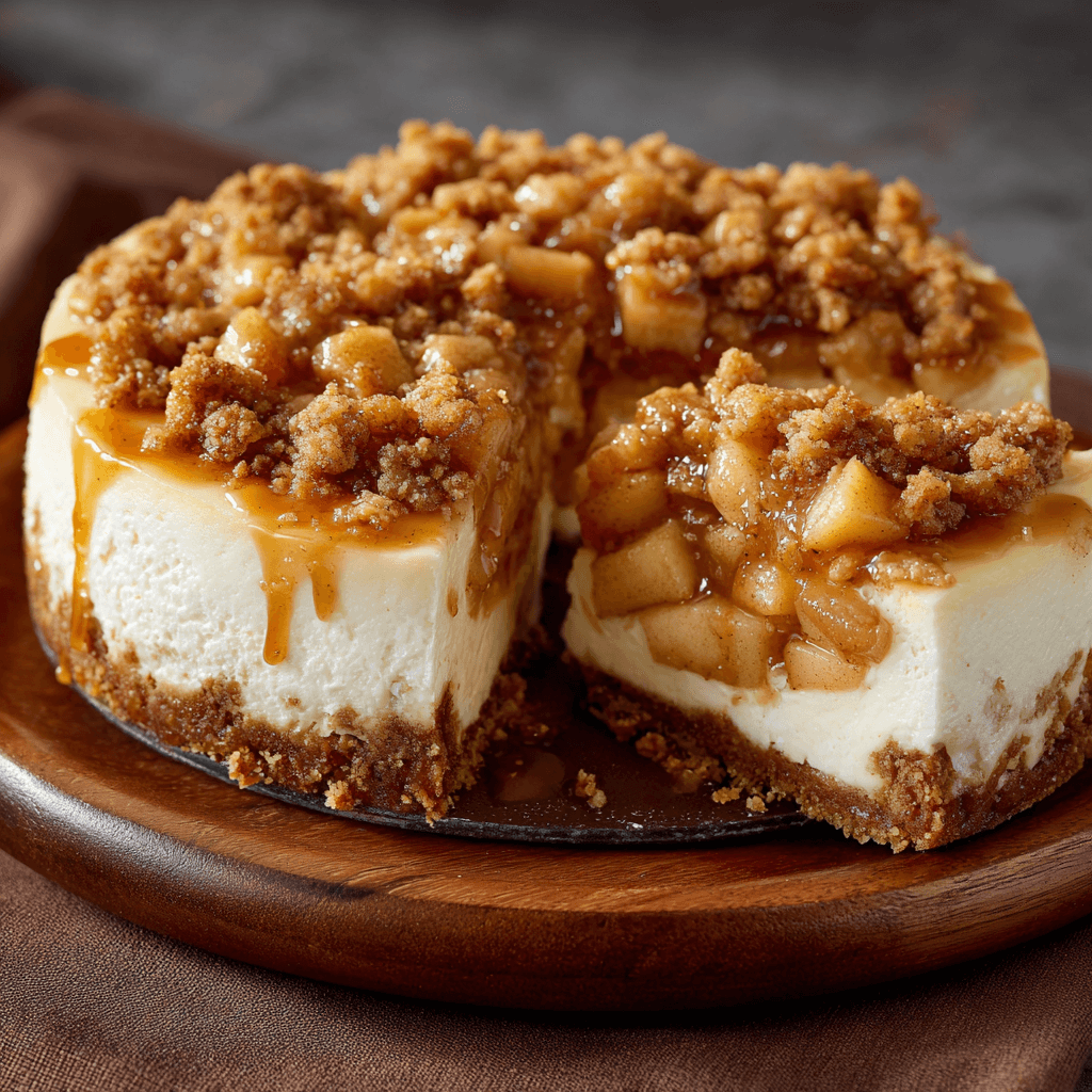 Apple Crumble Cheesecake: A Decadent Dessert Delight!