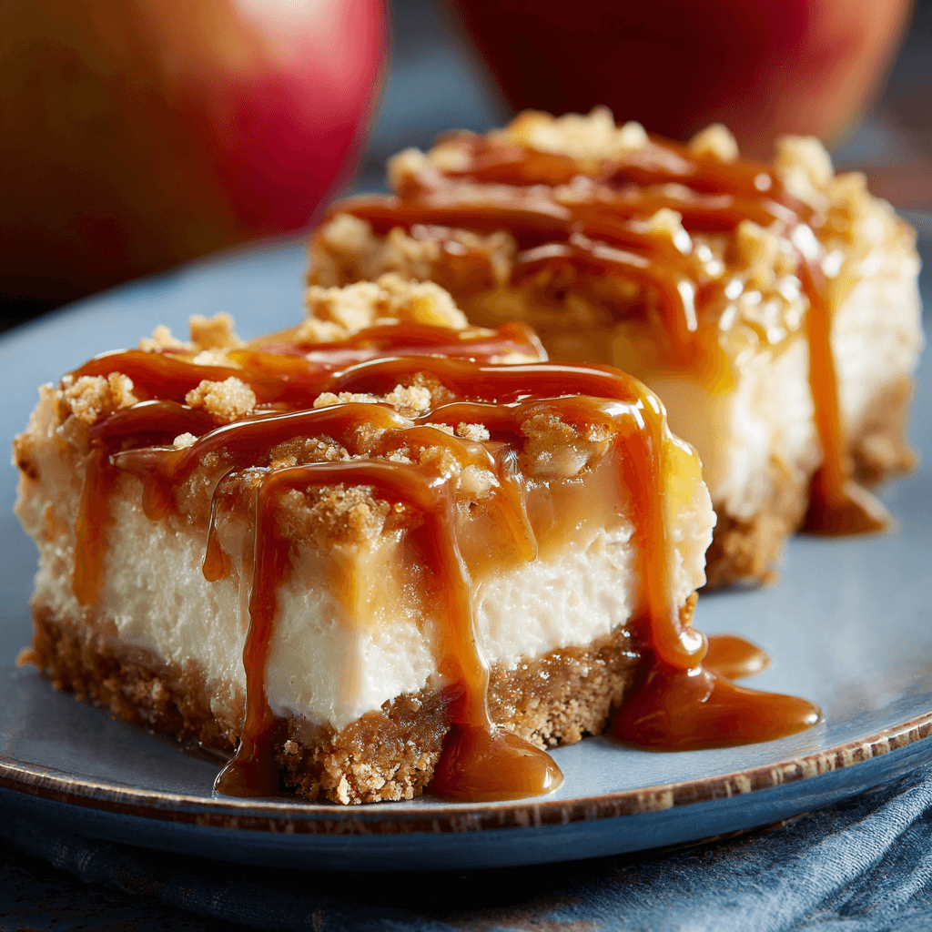 Caramel Apple Cheesecake Bars Recipe for Irresistible Flavor!