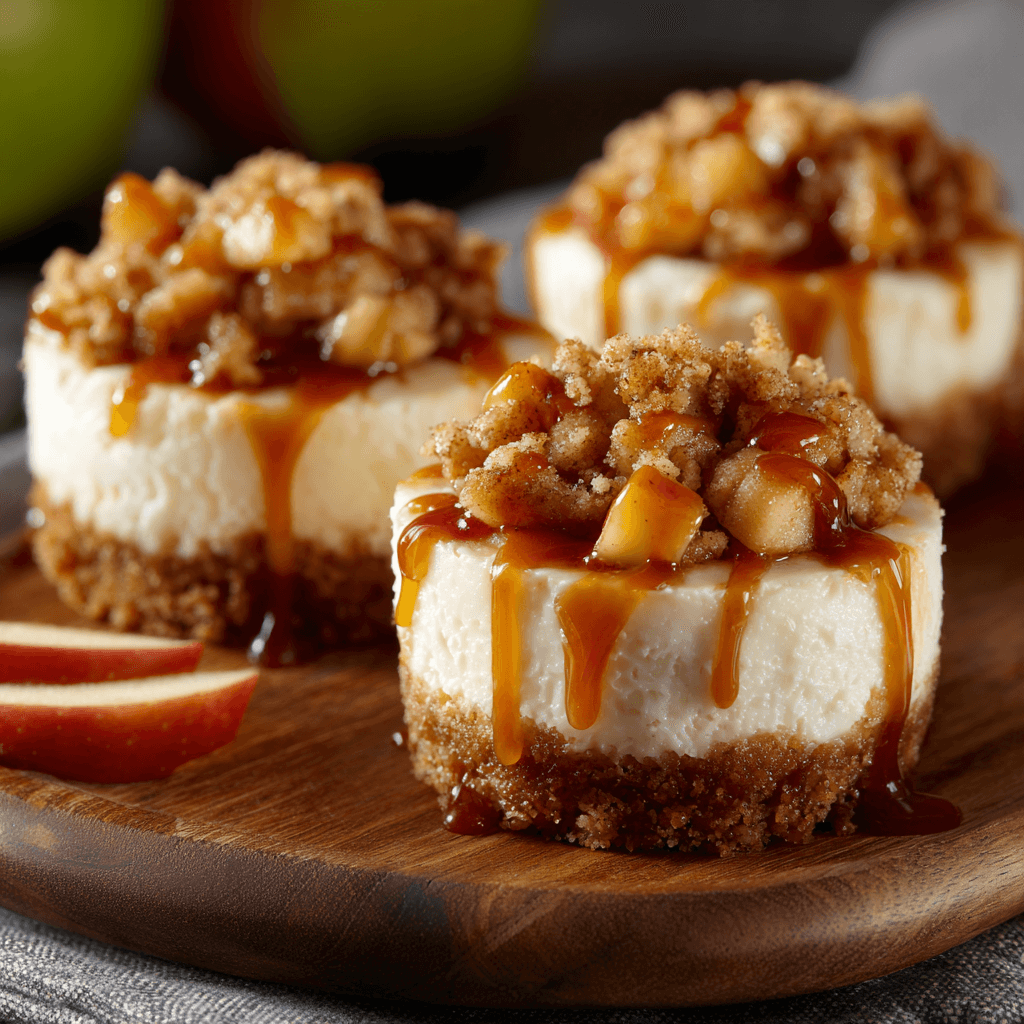 Easy Apple Crisp Mini Cheesecakes: A Delicious Treat Awaits!