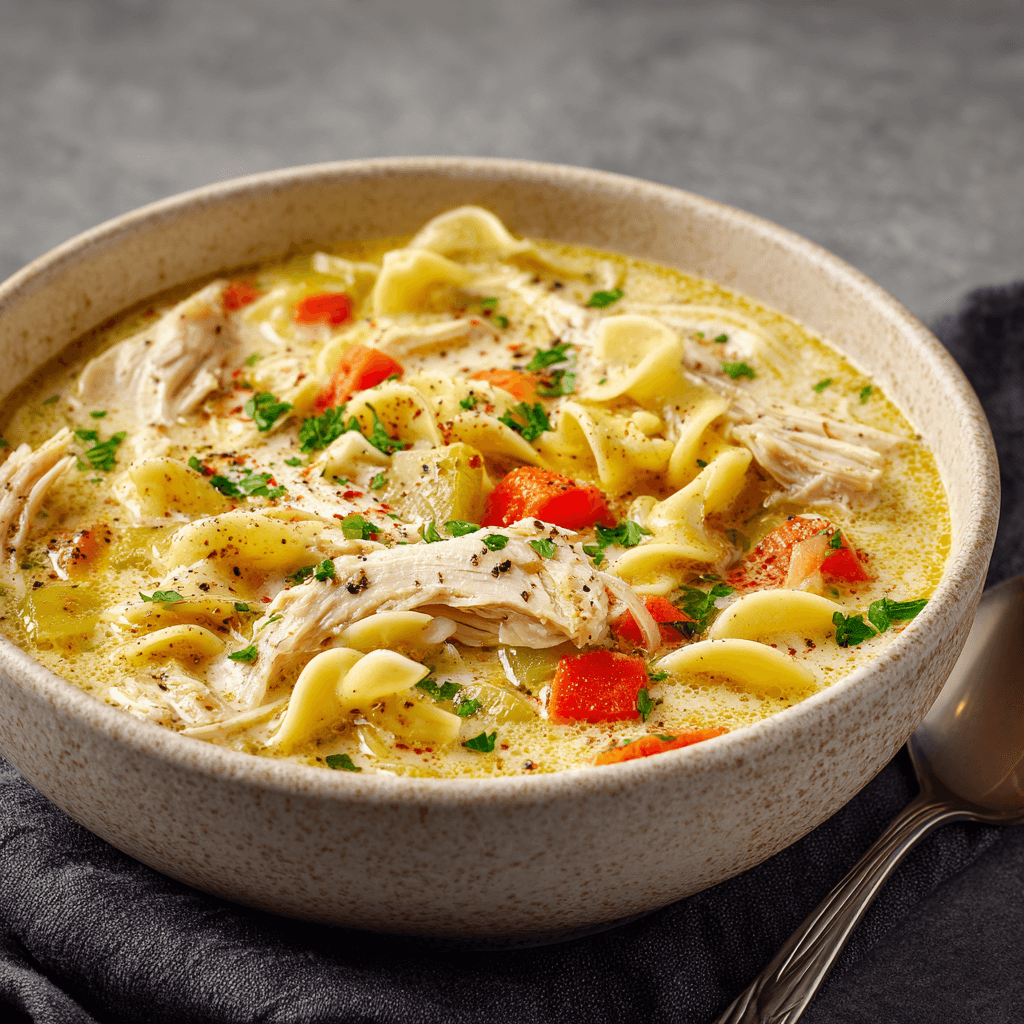 Easy Creamy Chicken Noodle Soup: A Simple Delight!
