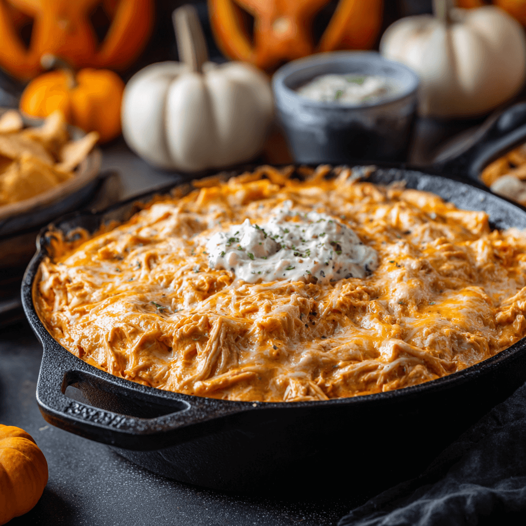 Spooky Halloween Buffalo Dip That Will Bewitch Your Guests!