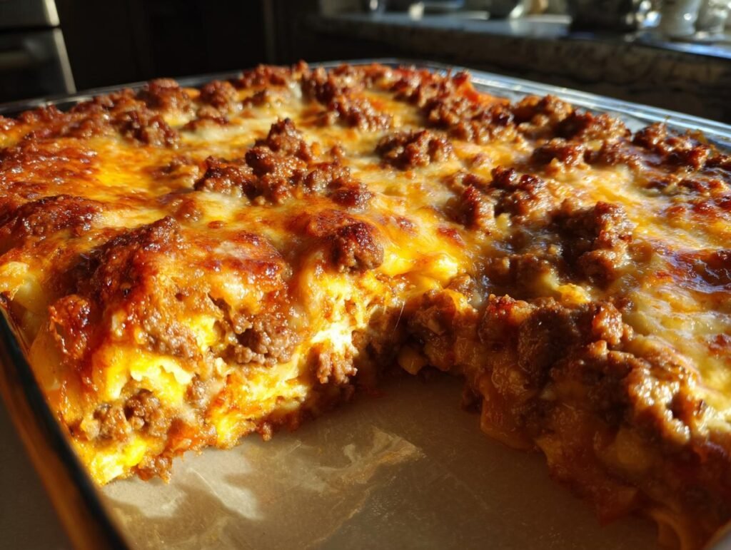 Amish burger Steak Bake Recipe