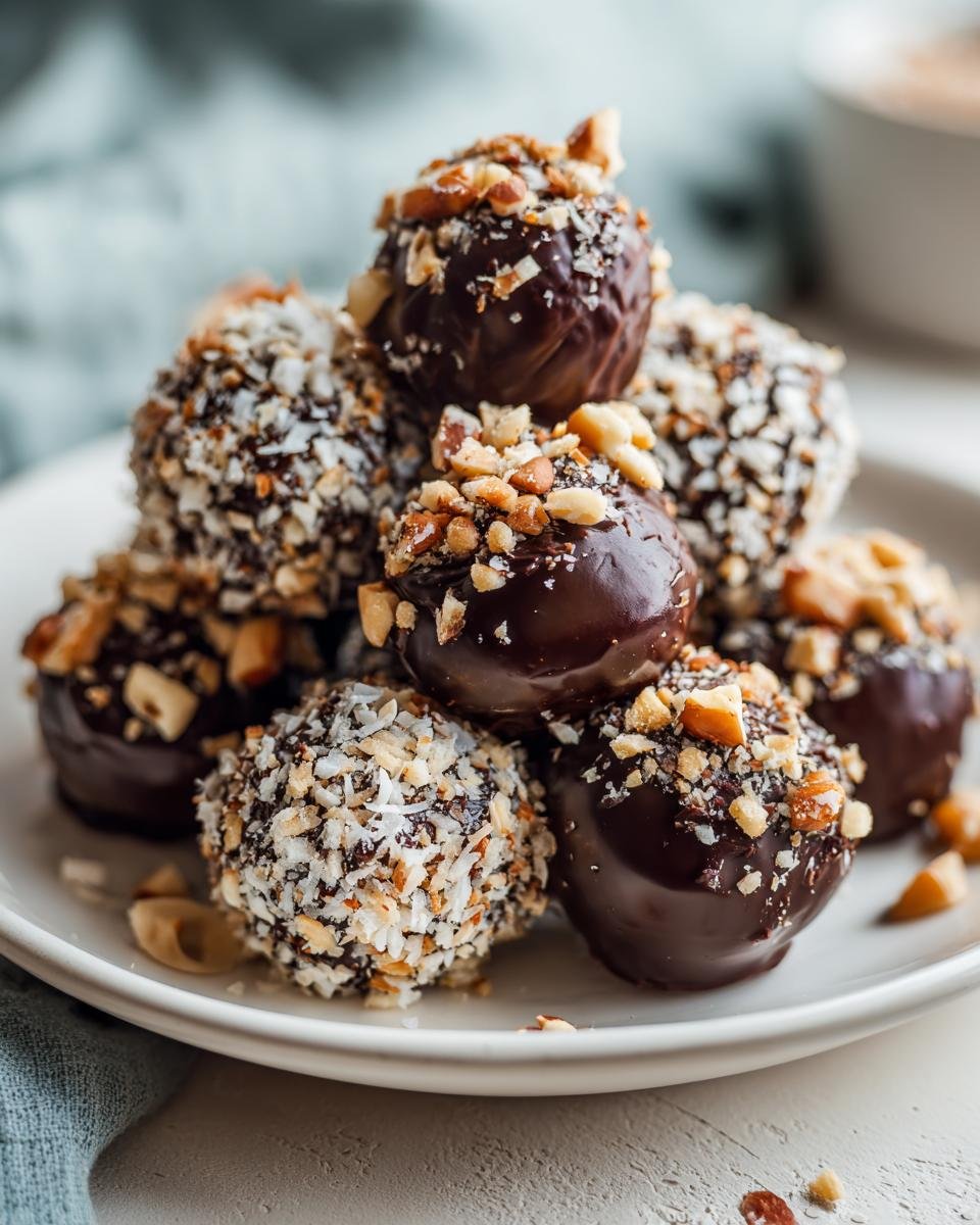 Banana Truffles with Chocolate - detail 1