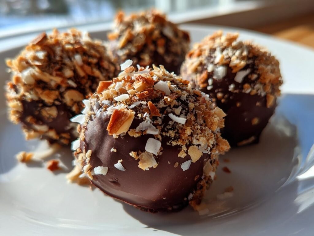 Banana Truffles with Chocolate