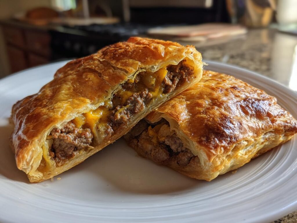 Beef And Cheese Puff Pastry